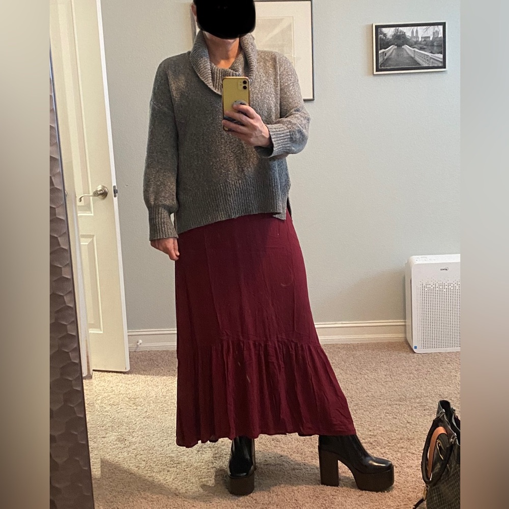 Lovestitch Maroon Maxi Dress